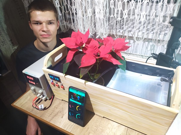 Widok inteligentnego ogrodu